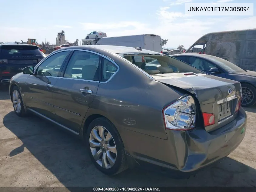 2007 Infiniti M35 VIN: JNKAY01E17M305094 Lot: 40489288