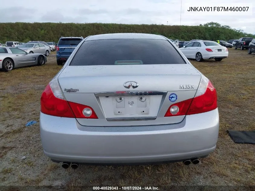 2007 Infiniti M35 Sport VIN: JNKAY01F87M460007 Lot: 40529343