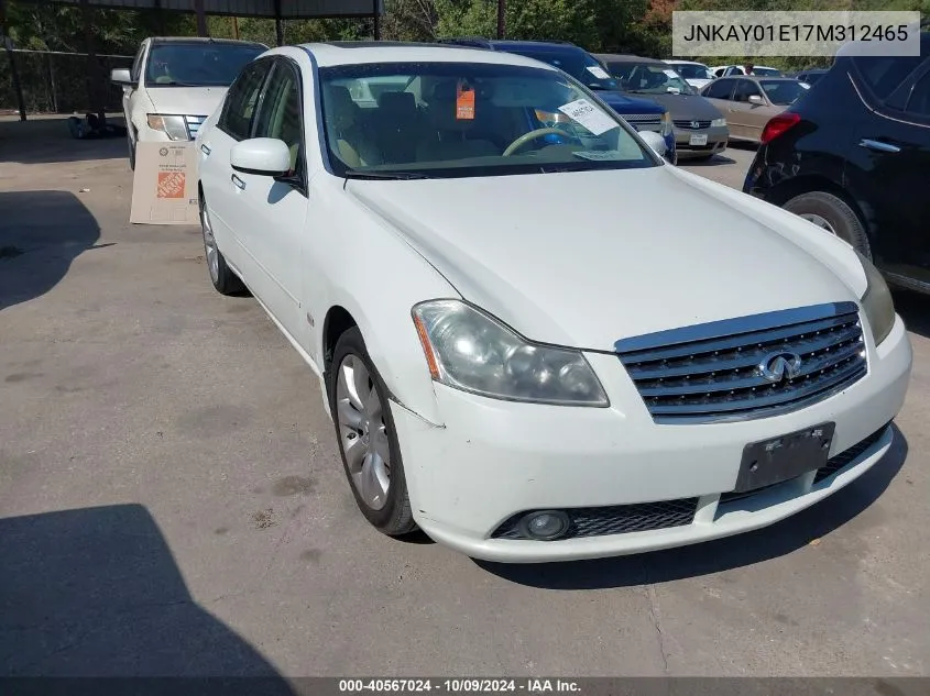 2007 Infiniti M35 VIN: JNKAY01E17M312465 Lot: 40567024