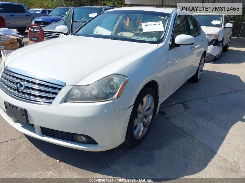 2007 Infiniti M35 VIN: JNKAY01E17M312465 Lot: 40567024