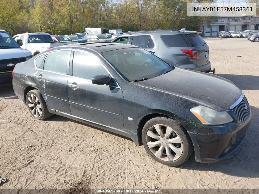 2007 Infiniti M35X VIN: JNKAY01F57M458361 Lot: 40569780