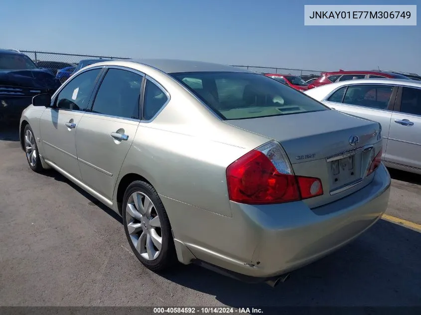 2007 Infiniti M35 VIN: JNKAY01E77M306749 Lot: 40584592