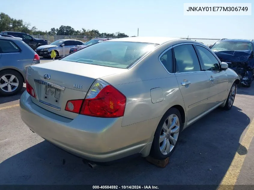 2007 Infiniti M35 VIN: JNKAY01E77M306749 Lot: 40584592