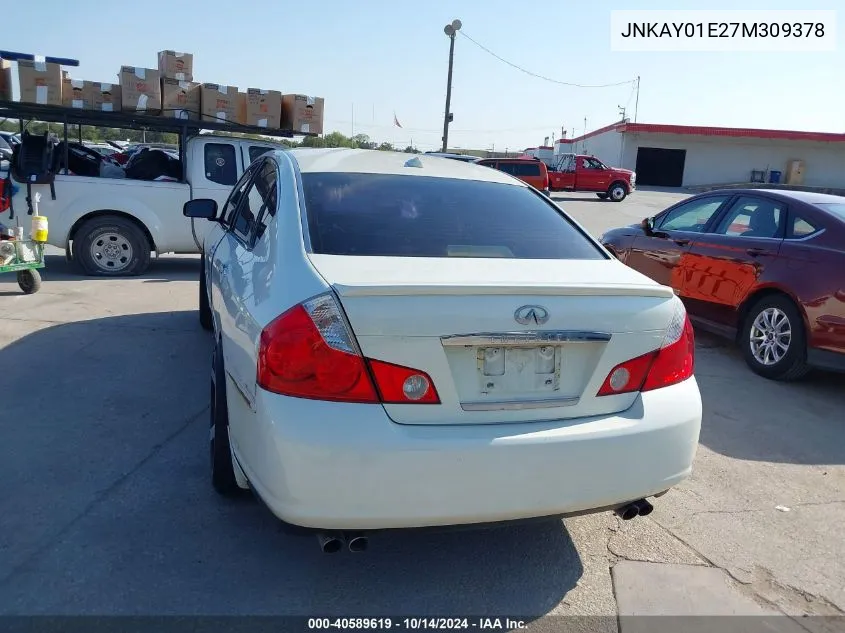 2007 Infiniti M35 Sport VIN: JNKAY01E27M309378 Lot: 40589619