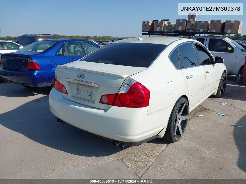 2007 Infiniti M35 Sport VIN: JNKAY01E27M309378 Lot: 40589619