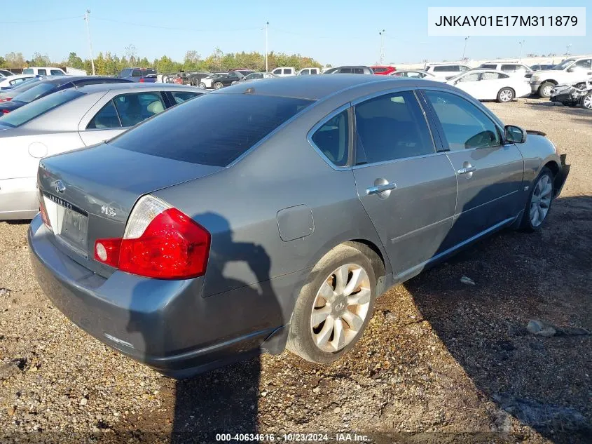 2007 Infiniti M35 VIN: JNKAY01E17M311879 Lot: 40634616