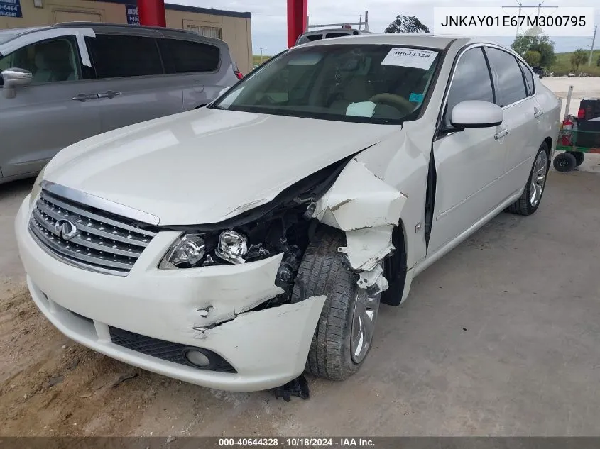 2007 Infiniti M35 VIN: JNKAY01E67M300795 Lot: 40644328