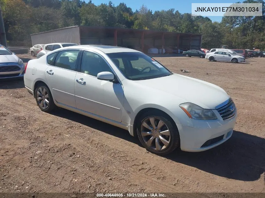 2007 Infiniti M35 VIN: JNKAY01E77M301034 Lot: 40644505