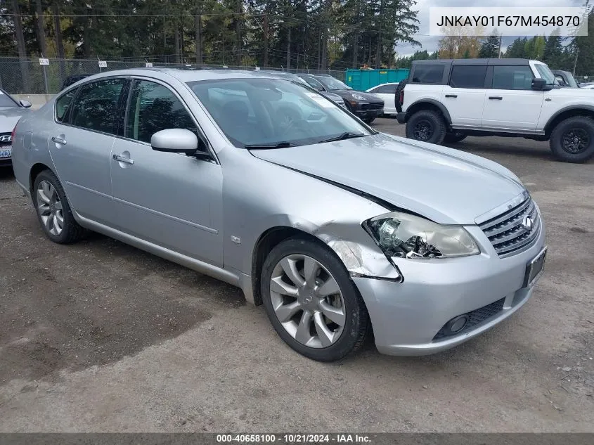 2007 Infiniti M35X VIN: JNKAY01F67M454870 Lot: 40658100