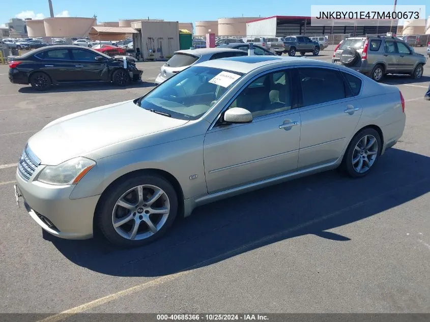 2007 Infiniti M45 VIN: JNKBY01E47M400673 Lot: 40685366