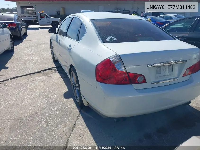 2007 Infiniti M35 Sport VIN: JNKAY01E77M311482 Lot: 40833291