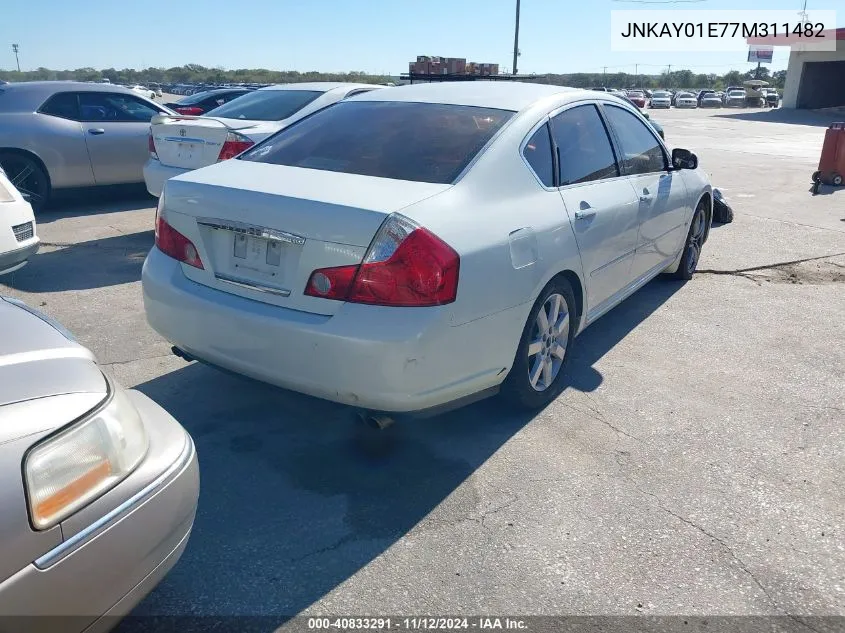 2007 Infiniti M35 Sport VIN: JNKAY01E77M311482 Lot: 40833291