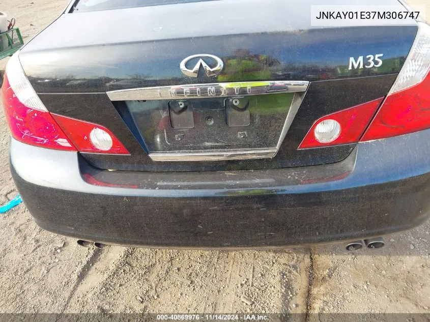 2007 Infiniti M35 VIN: JNKAY01E37M306747 Lot: 40869976