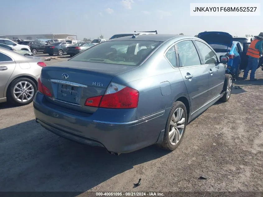 2008 Infiniti M35X VIN: JNKAY01F68M652527 Lot: 40051095