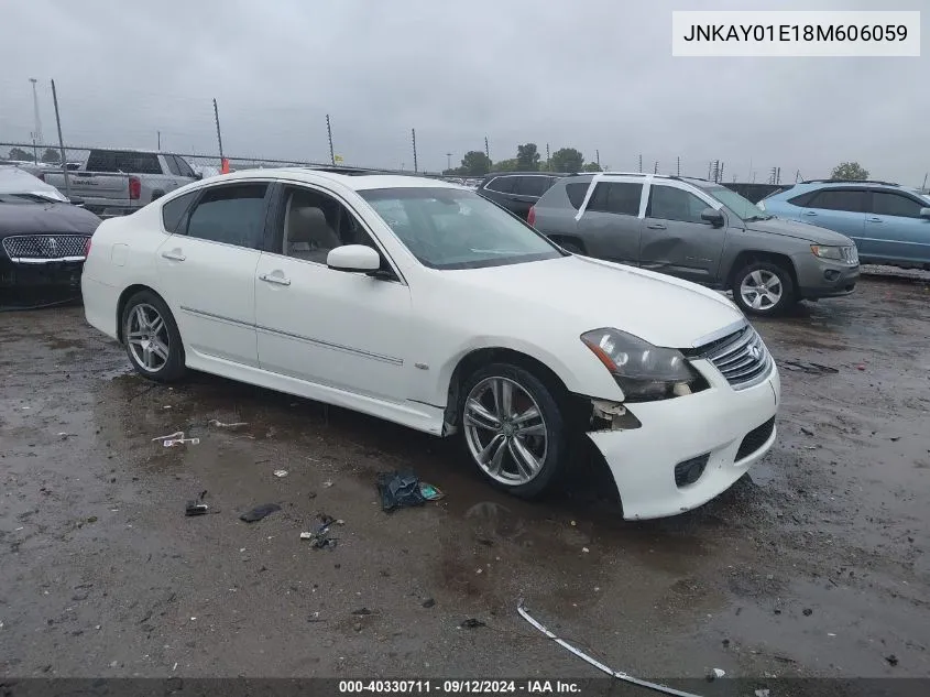 2008 Infiniti M35 VIN: JNKAY01E18M606059 Lot: 40330711