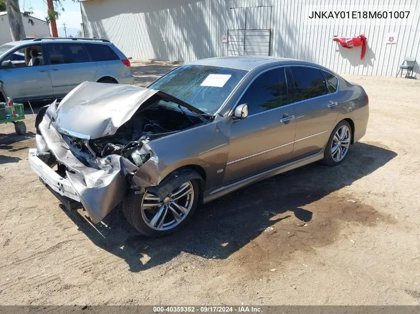 2008 Infiniti M35 VIN: JNKAY01E18M601007 Lot: 40359352