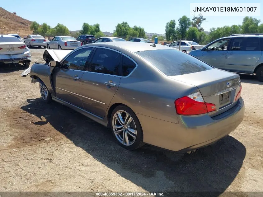 2008 Infiniti M35 VIN: JNKAY01E18M601007 Lot: 40359352