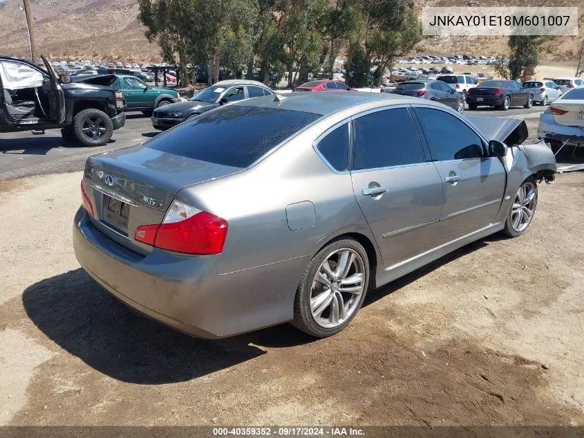 2008 Infiniti M35 VIN: JNKAY01E18M601007 Lot: 40359352