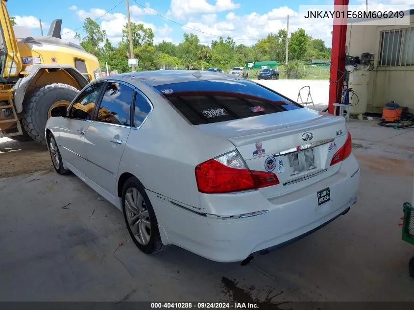 2008 Infiniti M35 VIN: JNKAY01E68M606249 Lot: 40410288