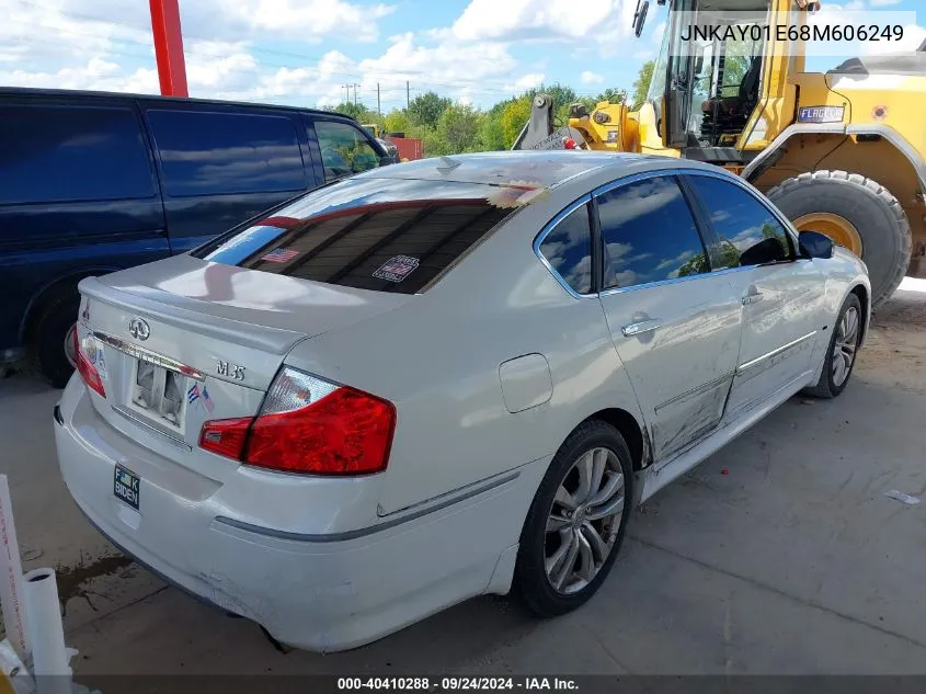 2008 Infiniti M35 VIN: JNKAY01E68M606249 Lot: 40410288