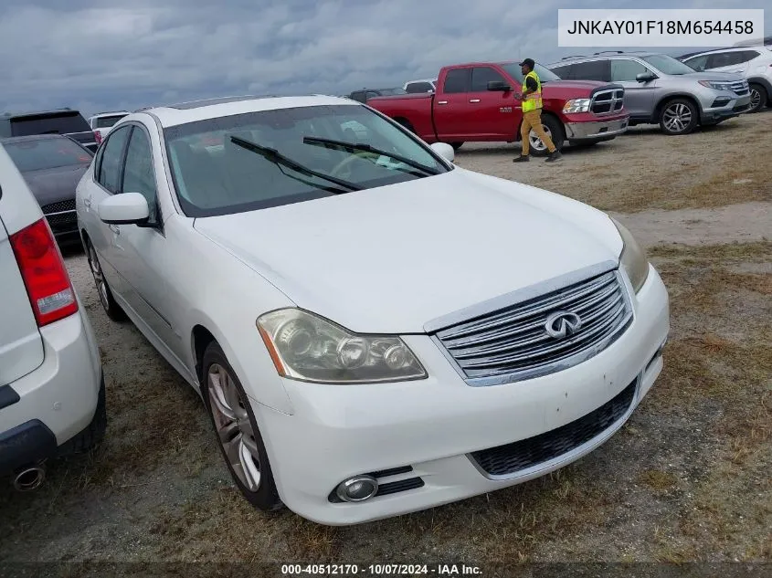 2008 Infiniti M35 Sport VIN: JNKAY01F18M654458 Lot: 40512170