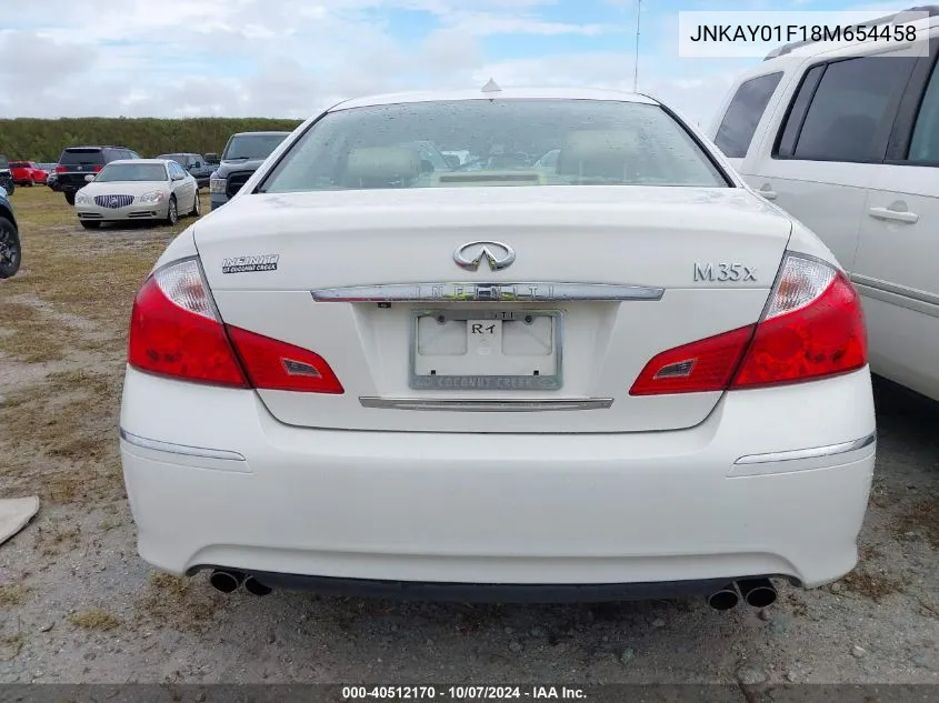 2008 Infiniti M35 Sport VIN: JNKAY01F18M654458 Lot: 40512170