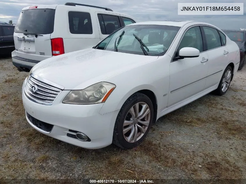 2008 Infiniti M35 Sport VIN: JNKAY01F18M654458 Lot: 40512170