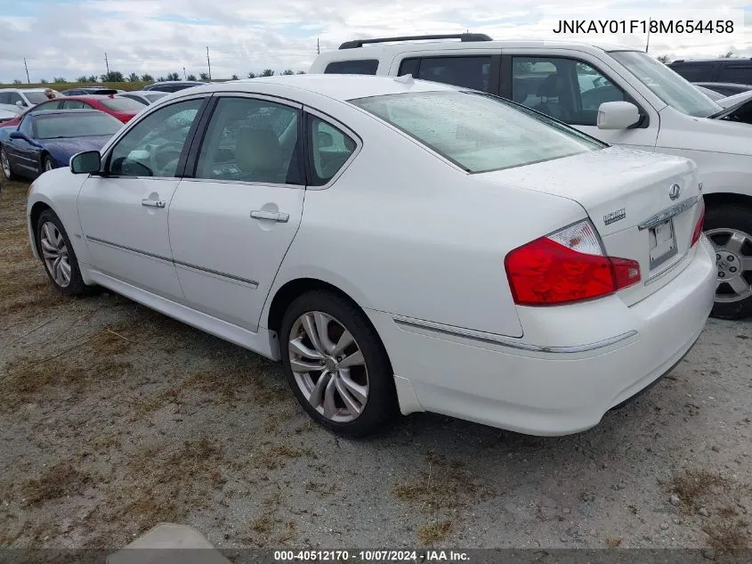 2008 Infiniti M35 Sport VIN: JNKAY01F18M654458 Lot: 40512170