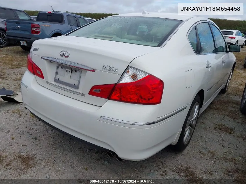 2008 Infiniti M35 Sport VIN: JNKAY01F18M654458 Lot: 40512170