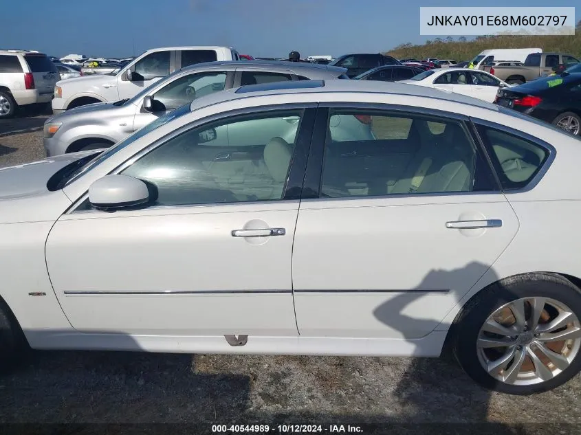 2008 Infiniti M35 Sport VIN: JNKAY01E68M602797 Lot: 40544989