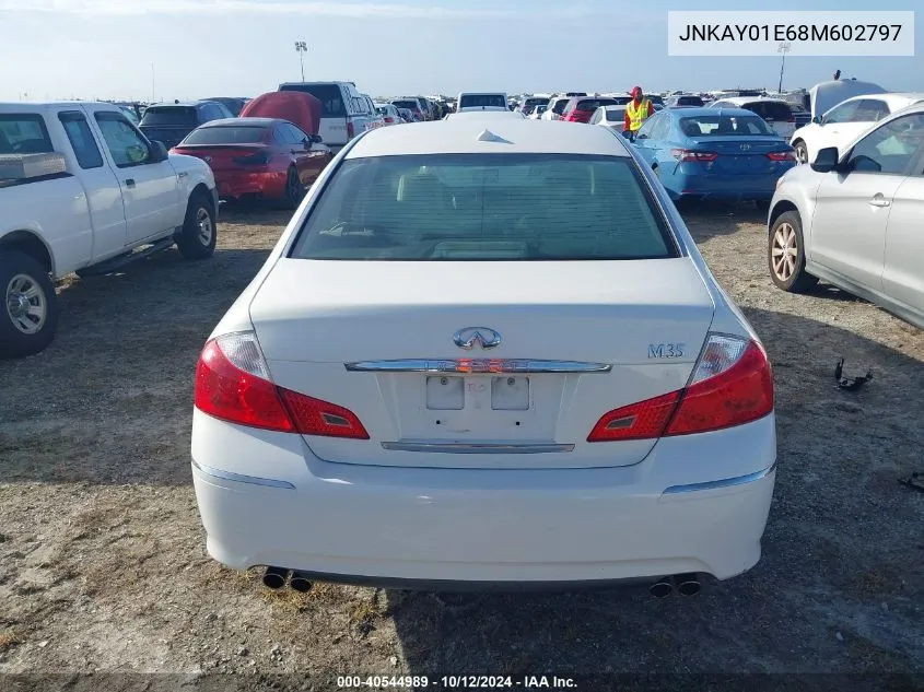 2008 Infiniti M35 Sport VIN: JNKAY01E68M602797 Lot: 40544989