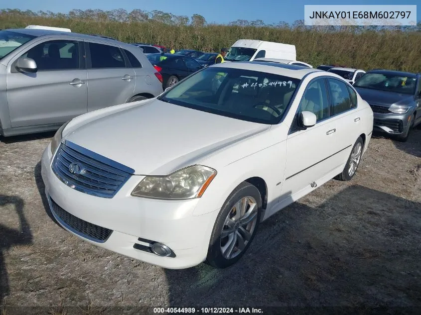 2008 Infiniti M35 Sport VIN: JNKAY01E68M602797 Lot: 40544989