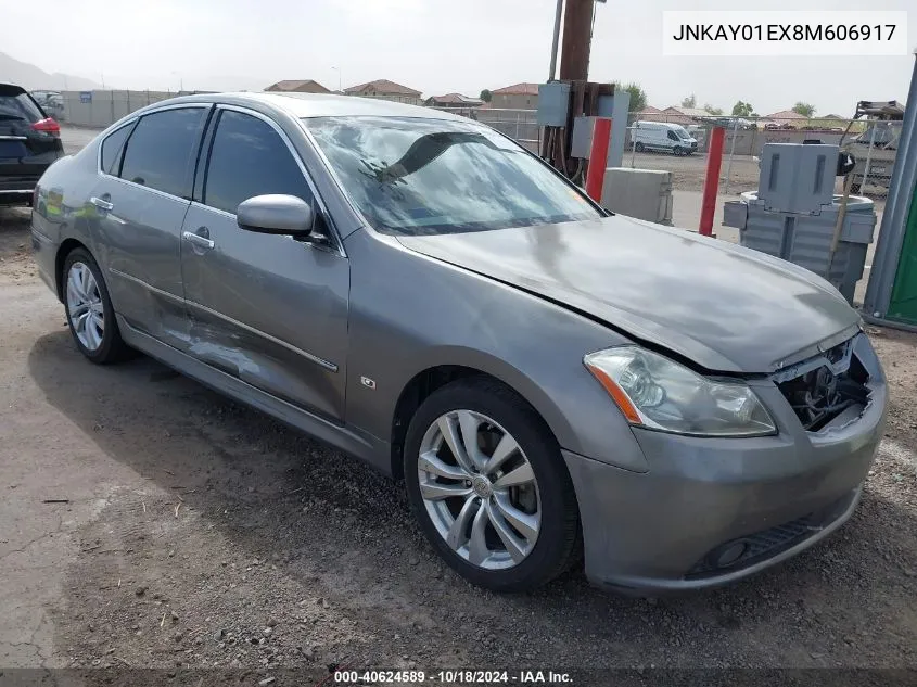 2008 Infiniti M35 VIN: JNKAY01EX8M606917 Lot: 40624589