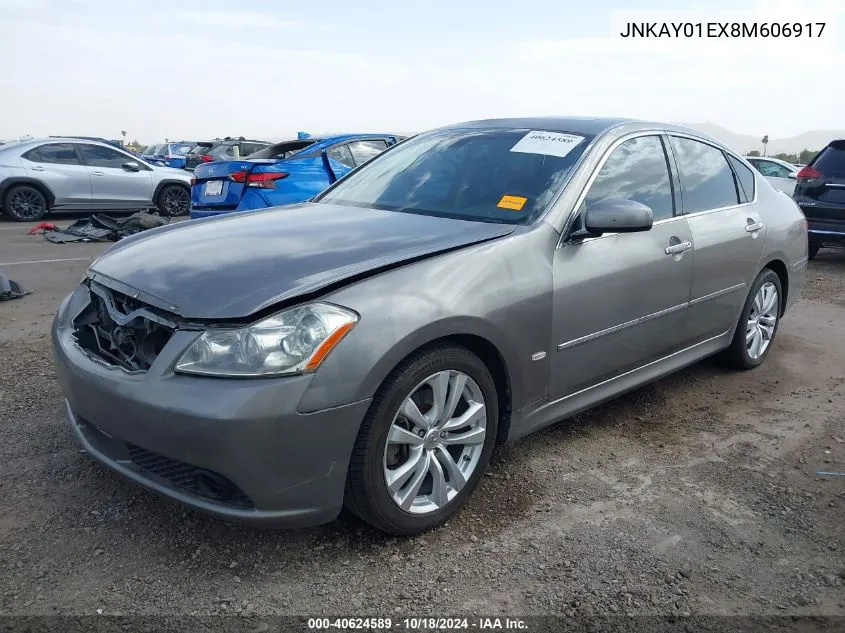 2008 Infiniti M35 VIN: JNKAY01EX8M606917 Lot: 40624589