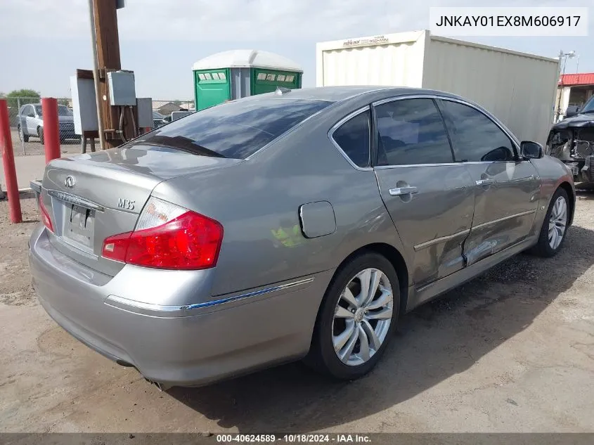 2008 Infiniti M35 VIN: JNKAY01EX8M606917 Lot: 40624589