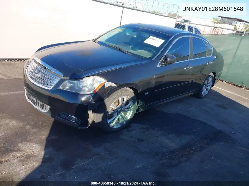 2008 Infiniti M35 VIN: JNKAY01E28M601548 Lot: 40658345