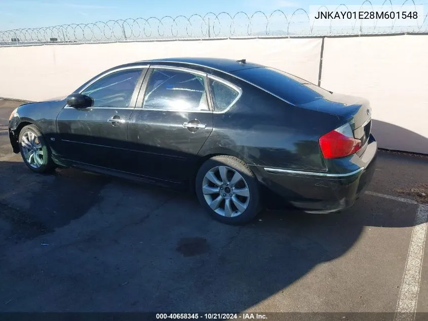 2008 Infiniti M35 VIN: JNKAY01E28M601548 Lot: 40658345