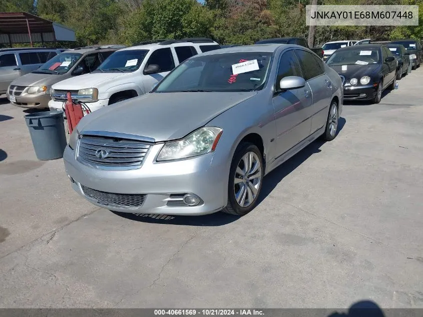 2008 Infiniti M35 VIN: JNKAY01E68M607448 Lot: 40661569