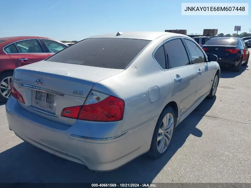 2008 Infiniti M35 VIN: JNKAY01E68M607448 Lot: 40661569