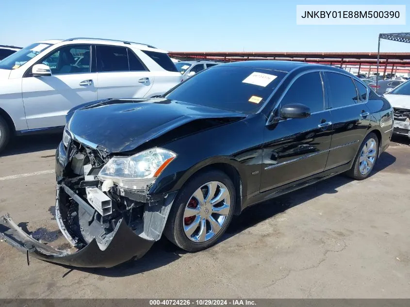 2008 Infiniti M45 VIN: JNKBY01E88M500390 Lot: 40724226