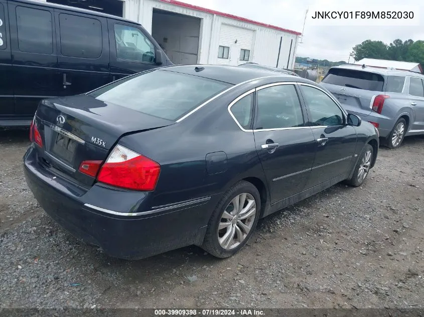 2009 Infiniti M35X VIN: JNKCY01F89M852030 Lot: 39909398