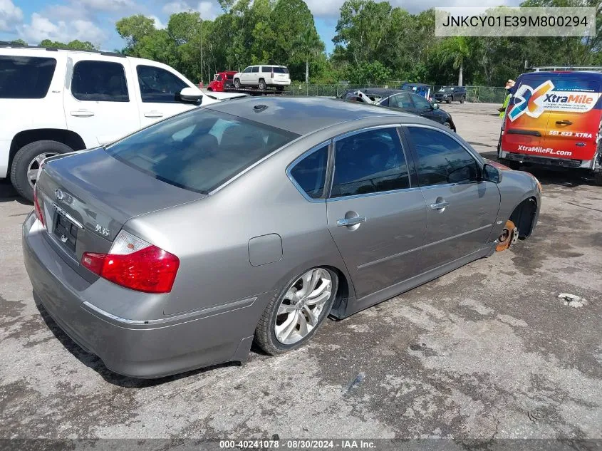 2009 Infiniti M35 VIN: JNKCY01E39M800294 Lot: 40241078