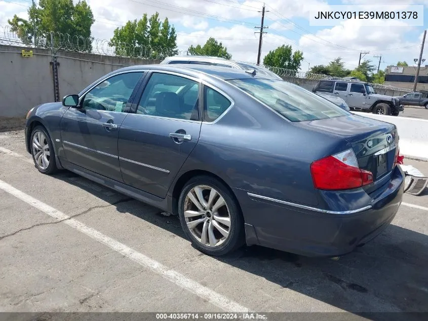 2009 Infiniti M35 VIN: JNKCY01E39M801378 Lot: 40356714