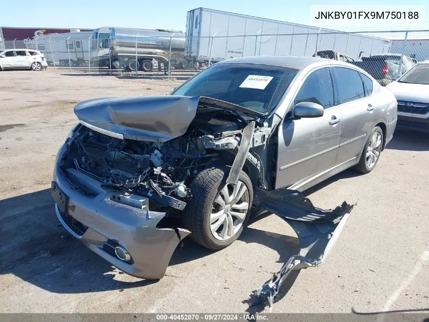 2009 Infiniti M45X VIN: JNKBY01FX9M750188 Lot: 40452870