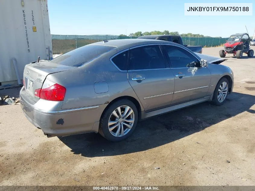 2009 Infiniti M45X VIN: JNKBY01FX9M750188 Lot: 40452870