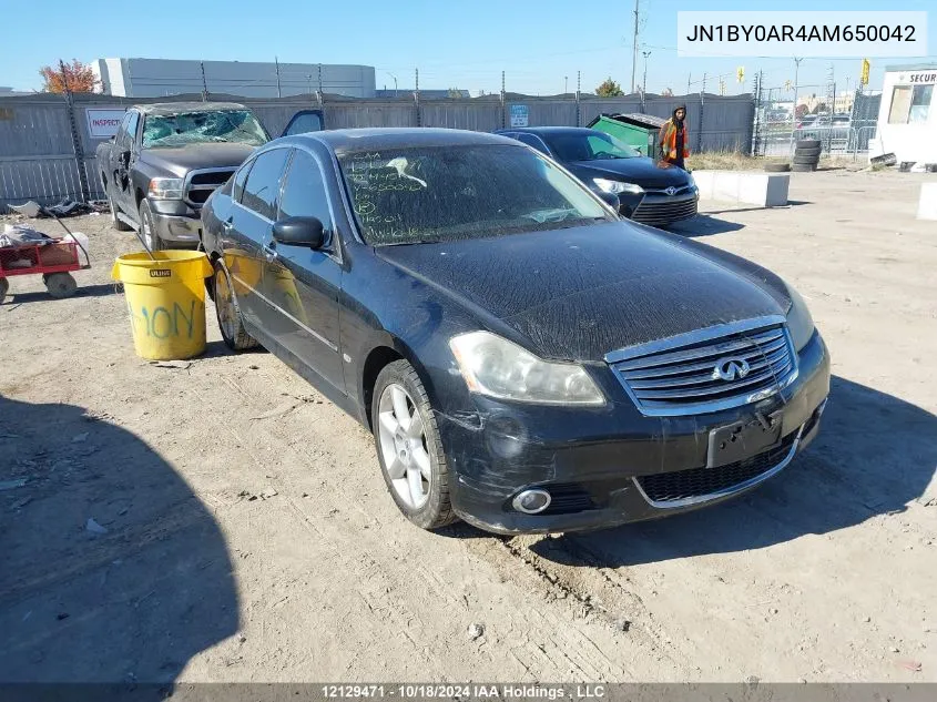 2010 Infiniti M45 VIN: JN1BY0AR4AM650042 Lot: 12129471