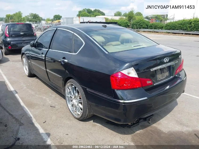 2010 Infiniti M35 VIN: JN1CY0AP1AM911453 Lot: 39622463