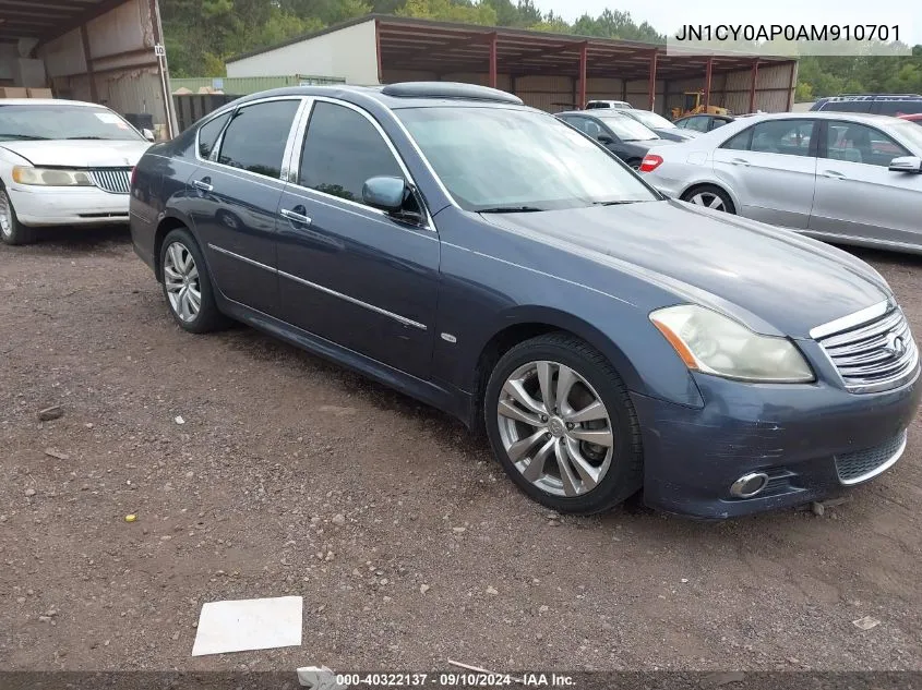 2010 Infiniti M35 VIN: JN1CY0AP0AM910701 Lot: 40322137