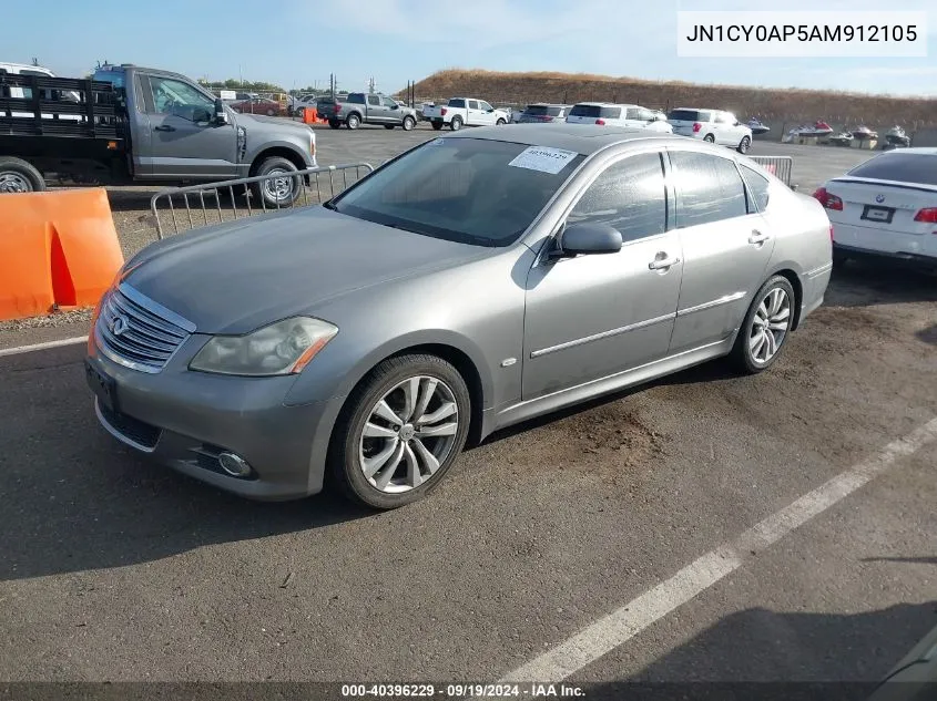 2010 Infiniti M35 VIN: JN1CY0AP5AM912105 Lot: 40396229