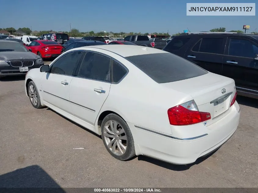 2010 Infiniti M35 VIN: JN1CY0APXAM911127 Lot: 40563022